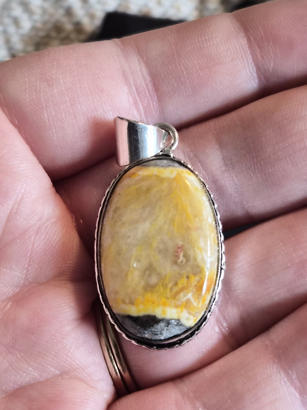 Bumblee Bee Jasper Pendant